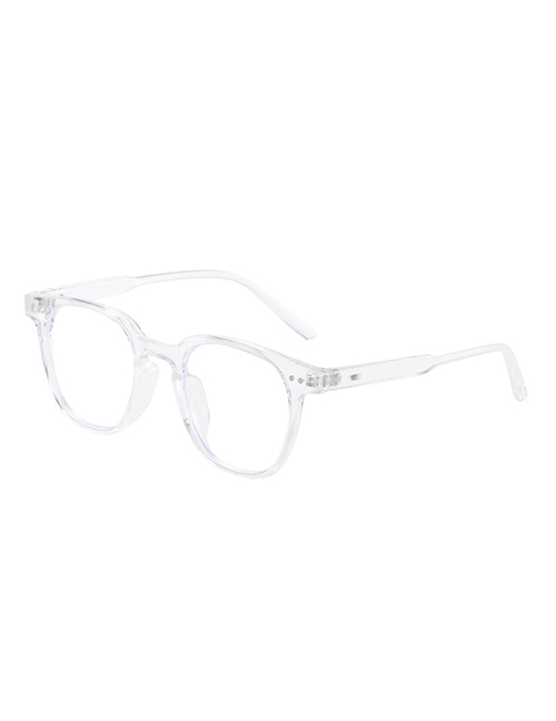 Fashion Transparent Frame Transparent Sheet Big Frame Rice Nail Sunglasses