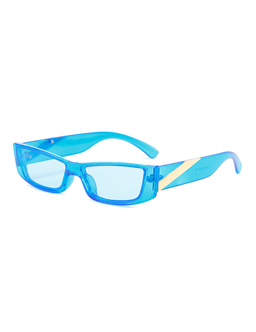 Fashion Blue Frame Small Frame Cat Eye Sunglasses