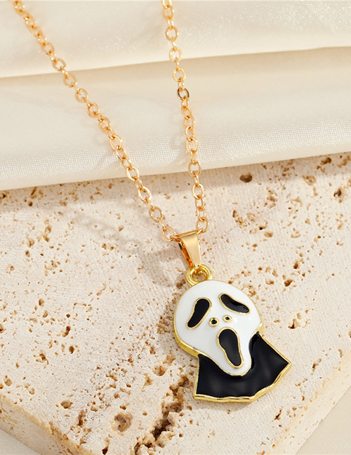 Fashion Ghost Necklace Halloween Spooky Face Necklace
