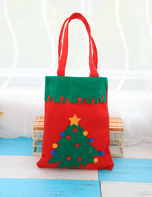 Fashion Christmas Tree Gift Bag Christmas Print Candy Bag