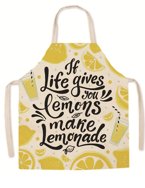 Fashion 12# Polyester Lemon Print Apron