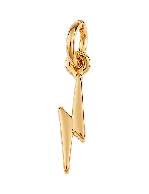 Fashion 11 # Copper Diamond Geometry Key Lightning Love Diy Accessories