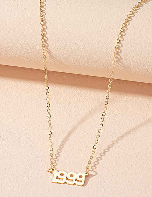 Fashion 1999 Alloy Number Necklace