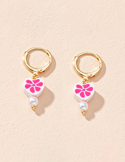 Fashion White Love Alloy Love Smiley Flower Butterfly Geometric Earrings