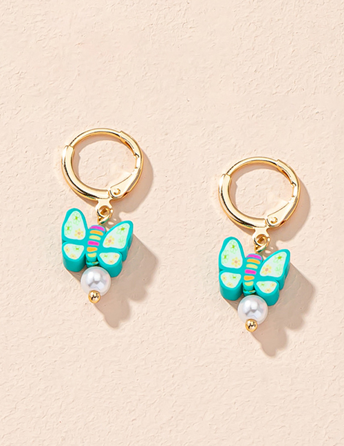 Fashion Butterfly Alloy Love Smiley Flower Butterfly Geometric Earrings
