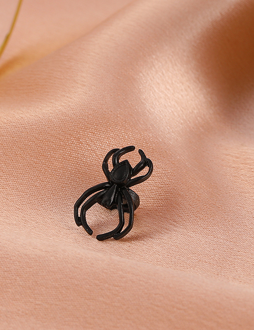 Fashion Black Halloween Metal Spider Single Ear Bone Clip