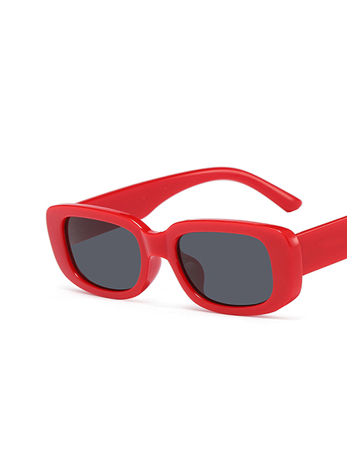 Fashion Big Red Gray Children's Small Frame Sunglasses