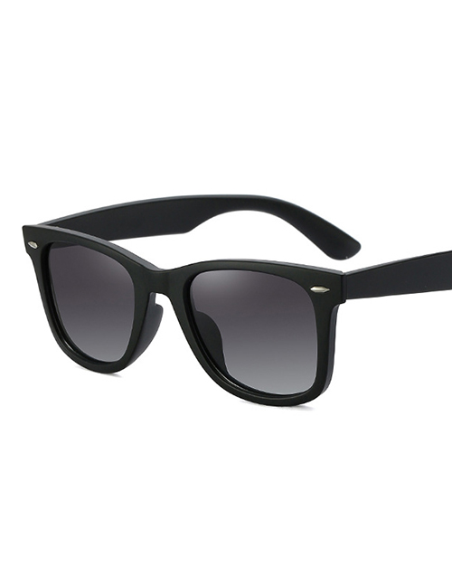 Fashion Sand Black/gradient Gray Square Polarized Sunglasses