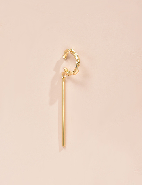 Fashion Gold Color Alloy Geometric Vertical Bar Ear Ring