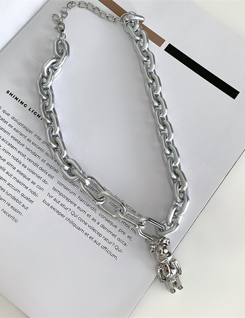 Fashion Necklace Alloy Thick Chain Bear Necklace
