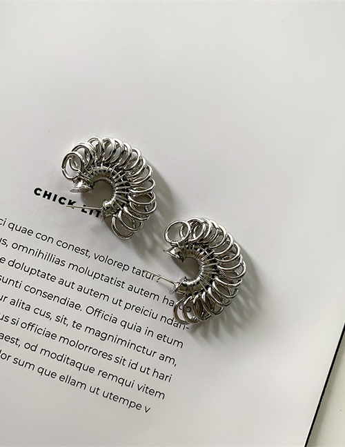 Fashion Silver Color Alloy Thread C-shaped Ear Ring