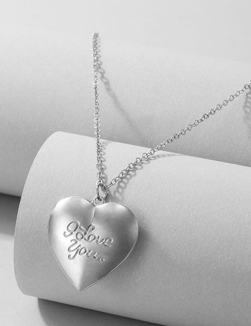 Fashion Silver Color Alloy Letter Love Necklace