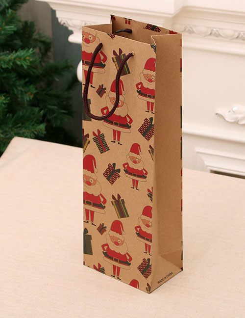 Fashion Kraft Paper [style 4] Christmas Printed Kraft Paper Bag