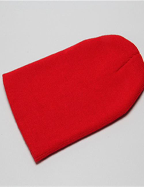Fashion Red Pure Color Straight Light Board Cap
