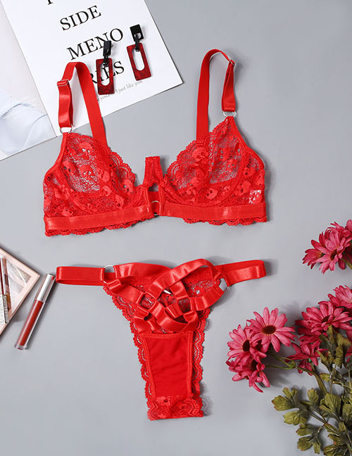 Fashion Red Lace Sling Underwear