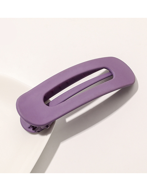 Fashion Large Lavender Purple Frosted Word Duckbill Clip