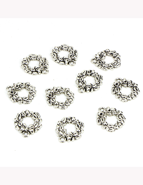 Fashion Pack Of 10 Alloy Christmas Wreath Diy Accessories 10pcs