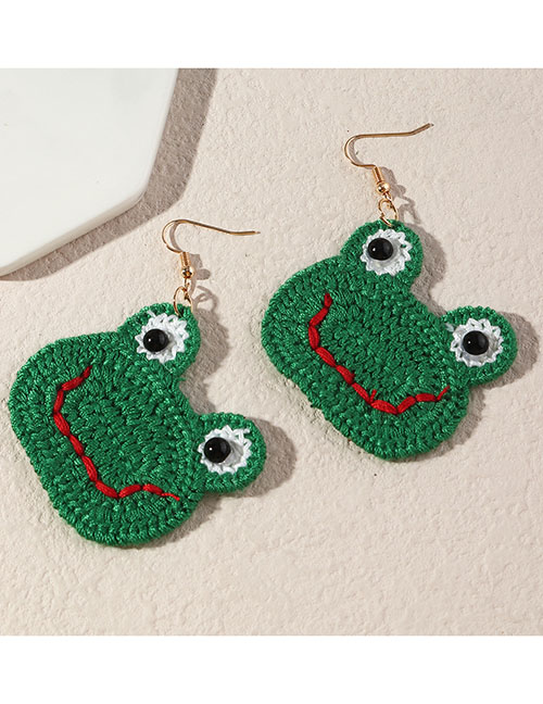 Fashion Frog Knitted Wool Frog Earrings