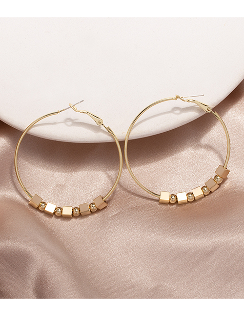 Fashion Gold Alloy Geometric Ring Ear Ring