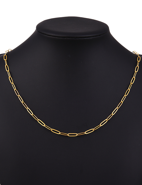 Fashion Golden 3 Titanium Steel Chain Necklace Accessories