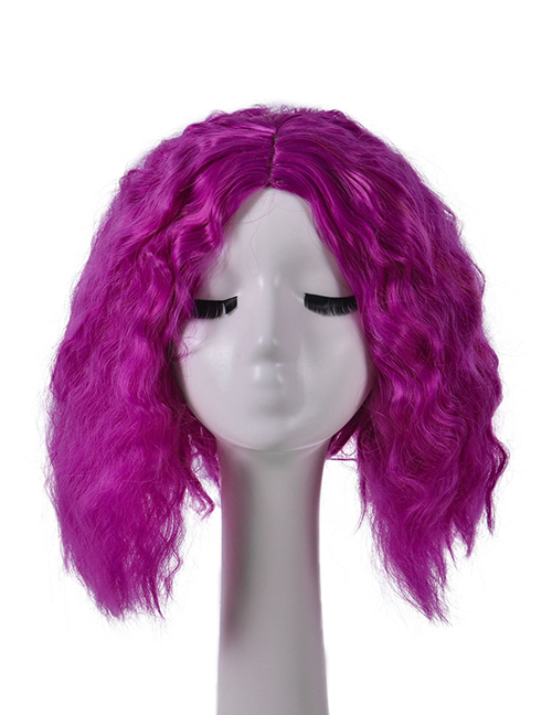 Fashion Kc-406 Fluffy Mid-point Short Curly Wig