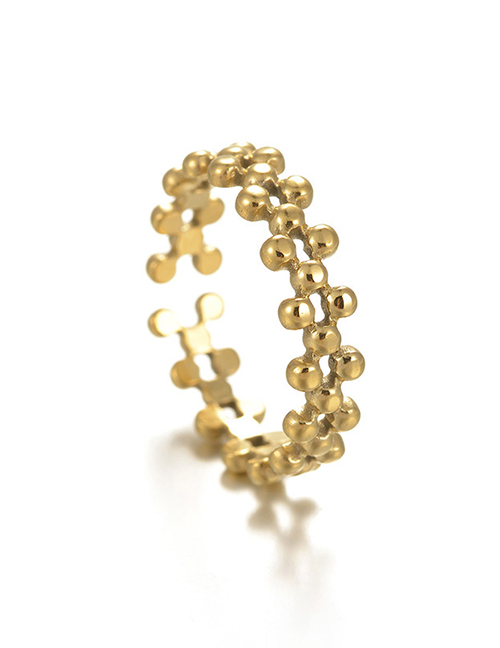 Fashion Gold Color Titanium Steel Geometric C-shaped Earrings
