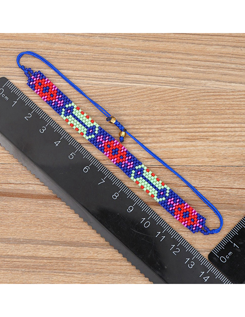 Fashion Mi-b200422a Geometric Rice Bead Woven Bracelet