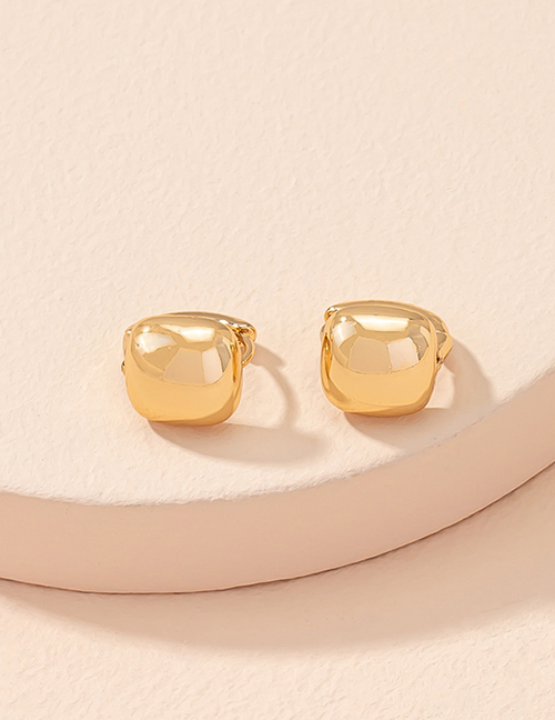 Fashion Gold Color Geometric Square Earrings