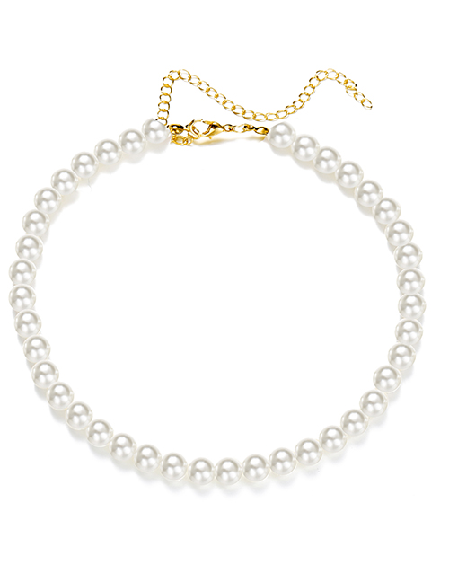 Fashion 2# Pearl Beaded Necklace