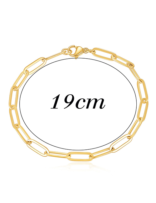 Fashion 19cm Titanium Steel Loop Bracelet