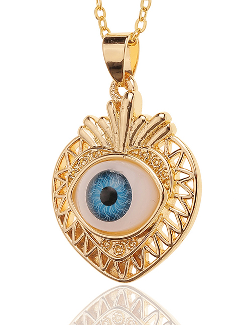 Fashion Gold Geometric Strawberry Eye Necklace