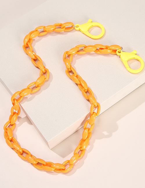 Fashion Orange Plastic Geometric Chain Glasses Chain
