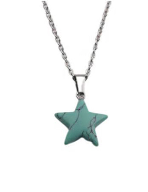 Fashion Nsn00304+o Child Chain Crystal Star Necklace