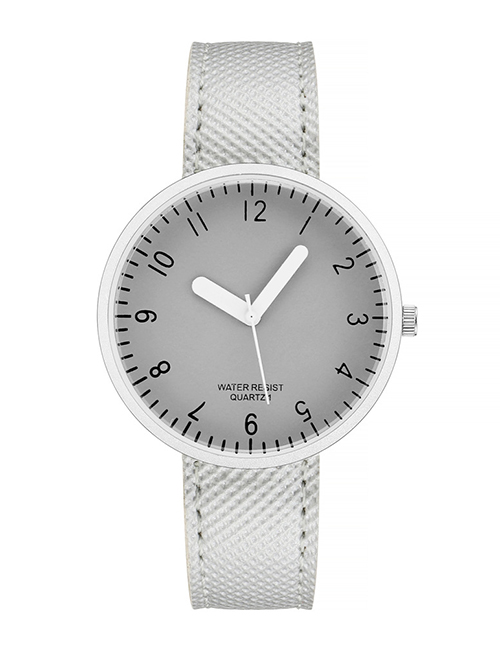 Fashion Grey Alloy Thin Strap Watch