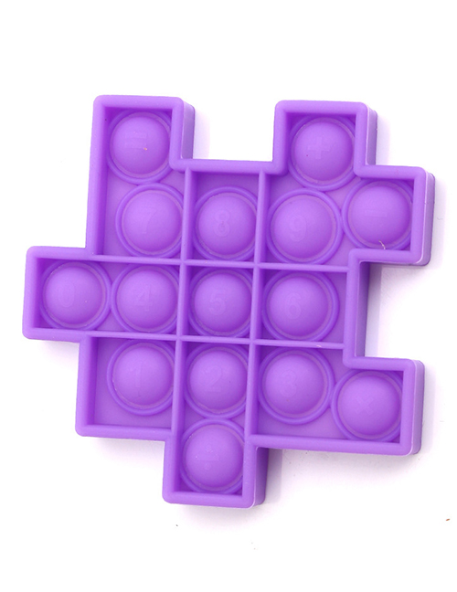 Fashion Single Piece (purple) Silicone Pressing Cube Toy