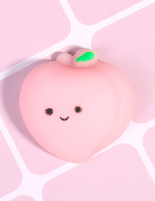 Fashion Peach Soft Plastic Simulation Fruit Pinch Toy