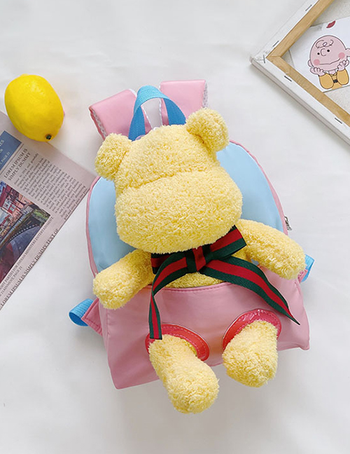 Fashion Little Yellow Bear Pink Bear Kids Backpack