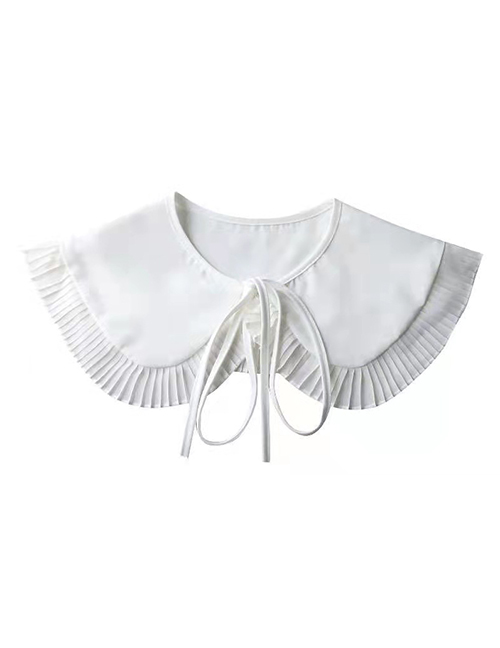 Fashion White Frilled Collar With Ruffles