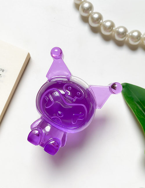 Fashion Violet Acrylic Epoxy Little Devil Cell Phone Airbag Holder
