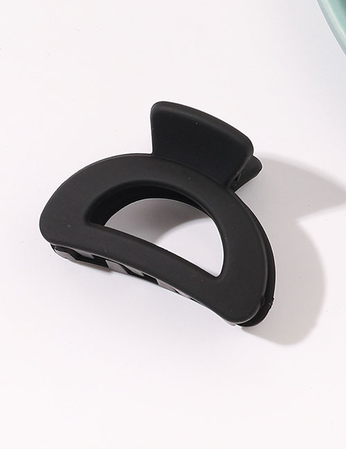 Fashion 4cm Semicircle Black Frosted Half-circle Gripper