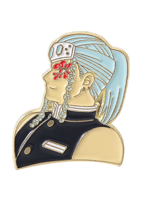 Fashion 4# Alloy Geometric Anime Lacquer Brooch