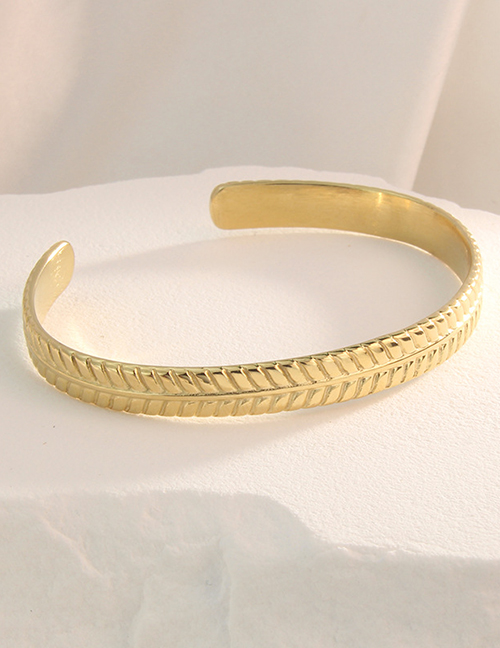 Fashion 2# Solid Copper Geometric Open Bracelet