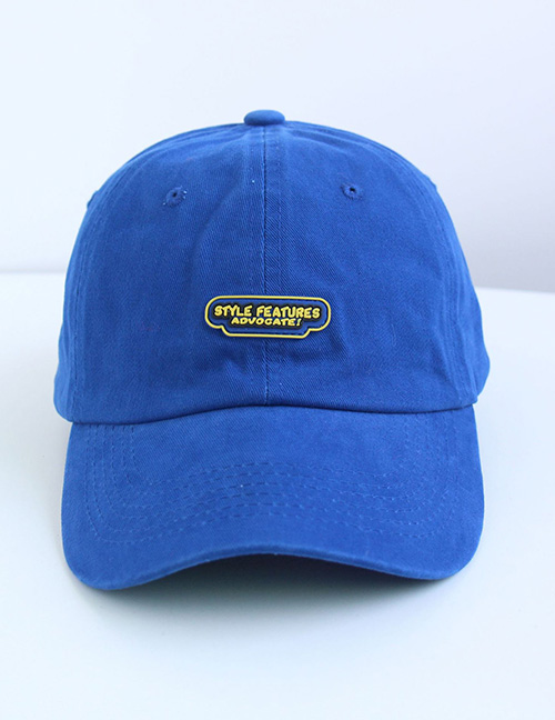 Fashion Sapphire Cotton Blue Label Baseball Cap