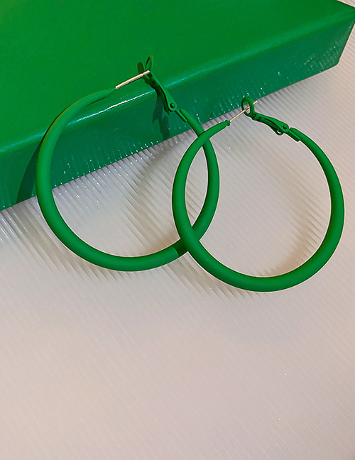 Fashion Green Alloy Geometric Round Earrings