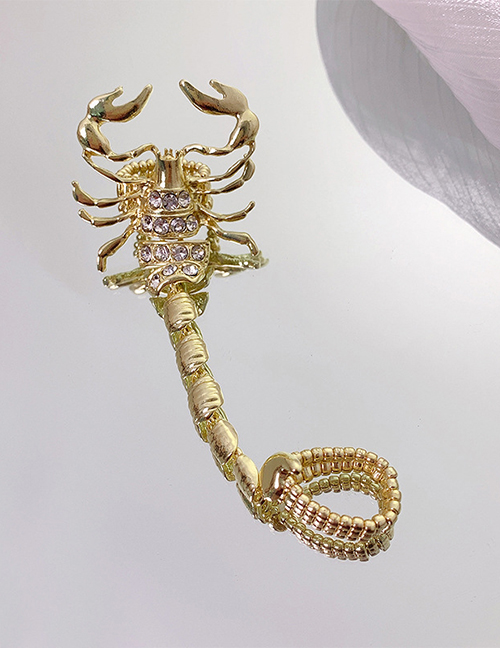 Fashion Ring - Gold Color Alloy Diamond Scorpion Ring