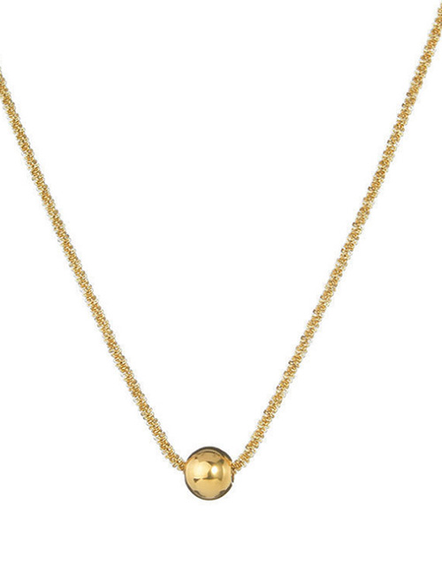 Fashion Gold Color Titanium Gypsophila Bead Necklace
