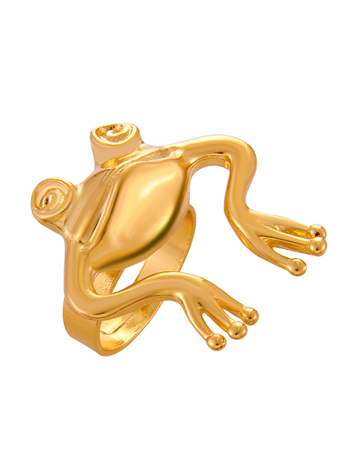 Fashion 01kc Gold 0587 Pure Copper Frog Ring