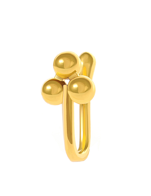 Fashion 11 Imitation Gold X599 Metal Geometric Piercing U-shaped Nose Clip