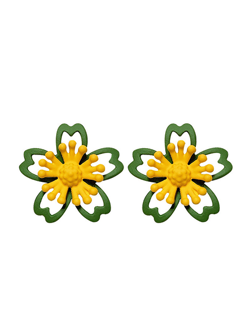 Fashion Daisy Stud Earrings 6839 Alloy Geometric Flower Stud Earrings