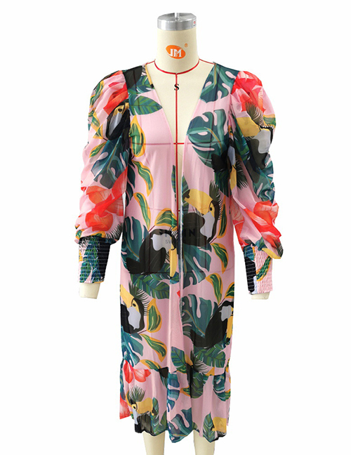 Fashion 【one Size Blouse Only】foundation Toucan Polyester Print Blouse
